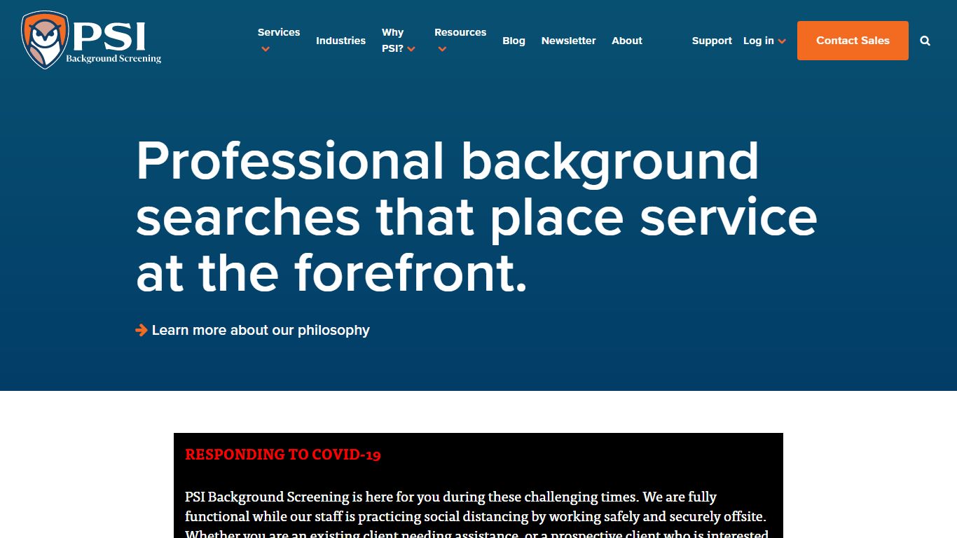 Professional Background Check Company | PSI